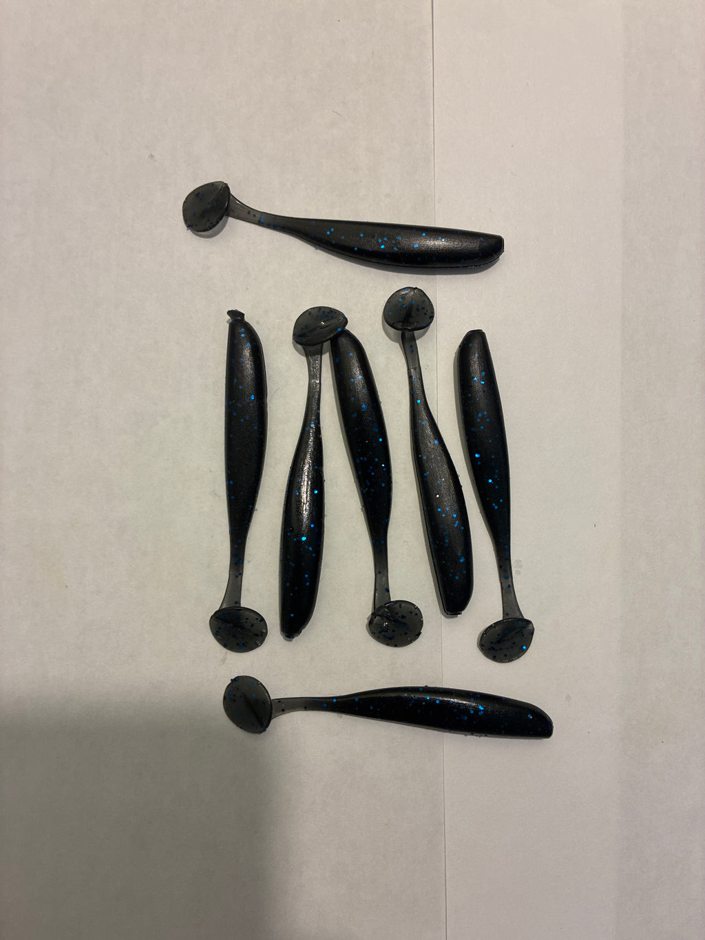 6 Pack of 3’’ paddle tail swim baits