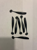 6 Pack of 3’’ paddle tail swim baits