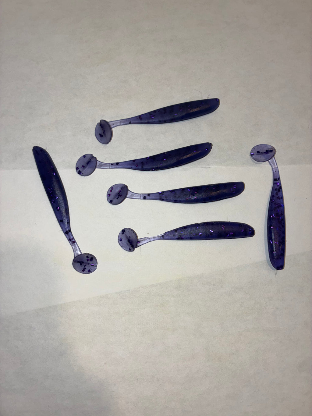 6 Pack of 3’’ paddle tail swim baits